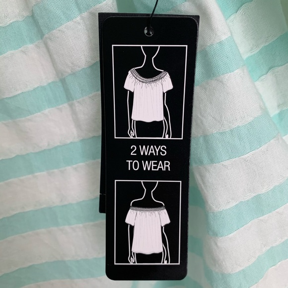 Crown & Ivy Off The Shoulder Peplum Top Size S - Picture 4 of 6